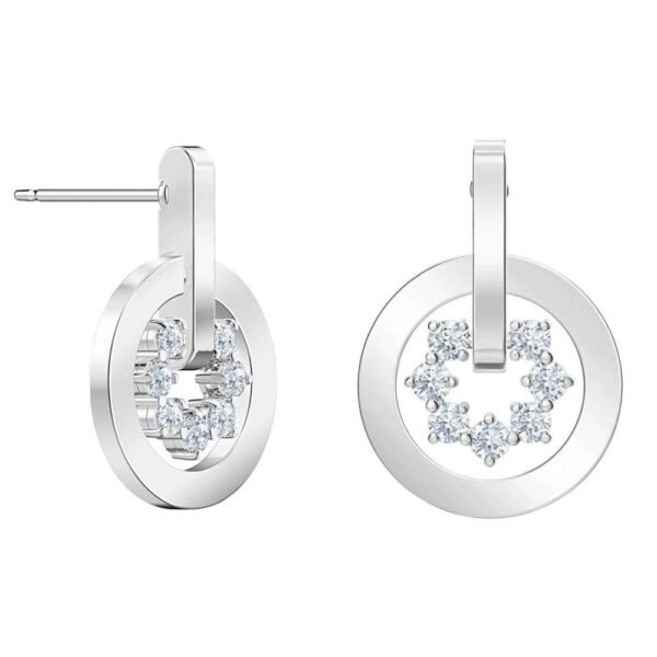 Swarovski Further Drop Circle Crystal Earrings 5499002