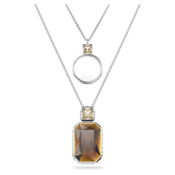 Swarovski SCS Elegance of Africa pendant Set (2), Brown, Rhodium plated 5622784