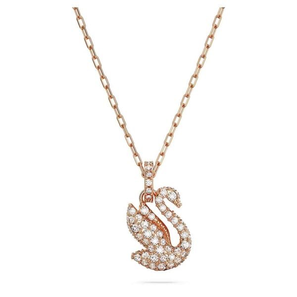 Swarovski Iconic Swan pendant Small, White, Rose gold-tone plated 5647555