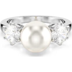 Crystal pearl ring