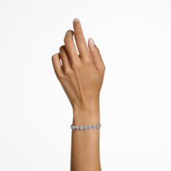 Swarovski Angelic bracelet, Round cut, White, Rhodium plated 5071173