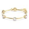 Swarovski Constella bracelet, Round cut, White, Shiny gold-tone plated 5622719