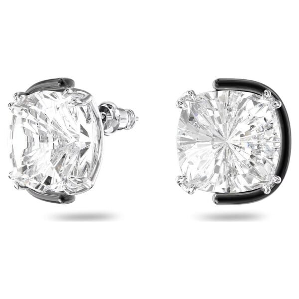 Swarovski Harmonia stud earrings Cushion cut, White, Mixed metal finish 5600943