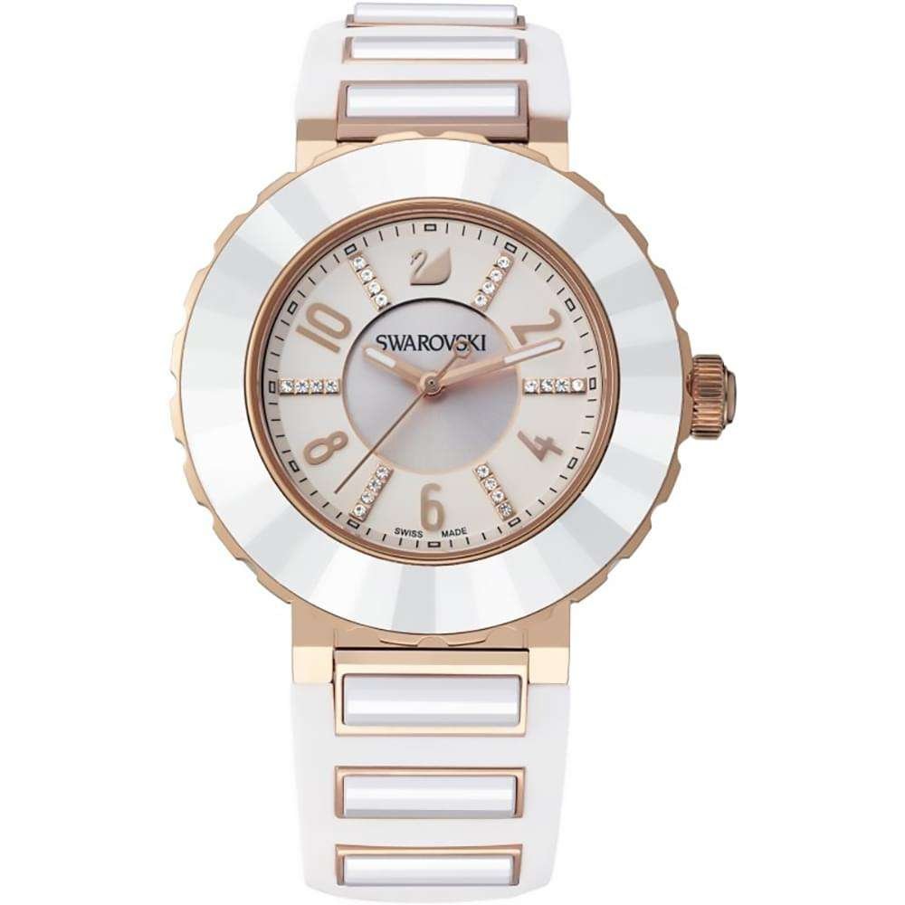 Swarovski on sale white watch