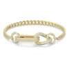 Swarovski Dextera bracelet Pavé, Mixed links, White, Gold-tone plated 5636740