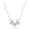 Swarovski Lilia necklace Butterfly, Blue, Rhodium plated 5662181