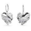 Swarovski Volta stud earrings Heart, White, Rhodium plated 5652029