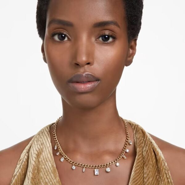 Swarovski Dextera necklace Mixed cuts, White, Gold-tone plated 5663338 - Image 2