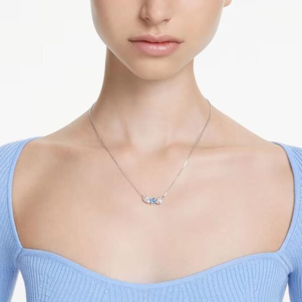 Swarovski Mesmera pendant Mixed cuts, Blue, Rhodium plated 5668276 - Image 2