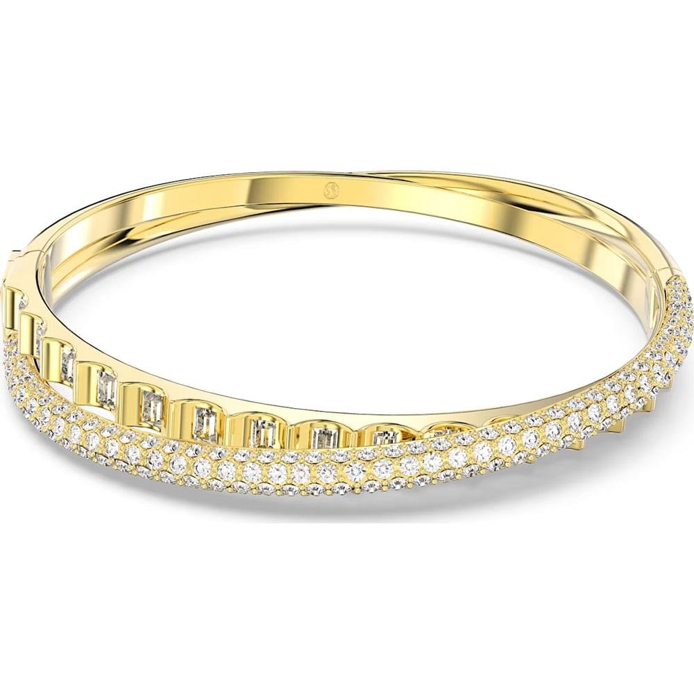 Swarovski Rota bangle Mixed cuts, White, Gold-tone plated 5650352 