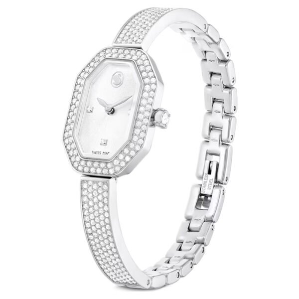 Swarovski Dextera Bangle watch Swiss Made, Metal bracelet, Silver tone, Stainless steel 5672977 - Image 3