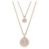 Swarovski Sublima layered pendant White, Rose gold-tone plated 5683449