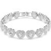 Ariana Grande x Swarovski Tennis bracelet Mixed cuts, Heart, White, Rhodium plated 5720860