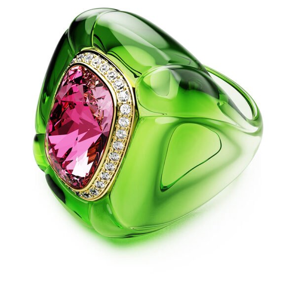 Swarovski Dulcis cocktail ring Cushion cut, Pavé, Multicolored
