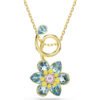 Swarovski Idyllia pendant Mixed cuts, Flower, Blue, Gold-tone plated 5709029