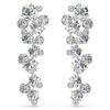 Swarovski Constella drop earrings Mixed cuts, White, Rhodium plated 5732252