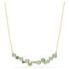 Swarovski Constella necklace Mixed cuts, Green, Gold-tone plated 5732247