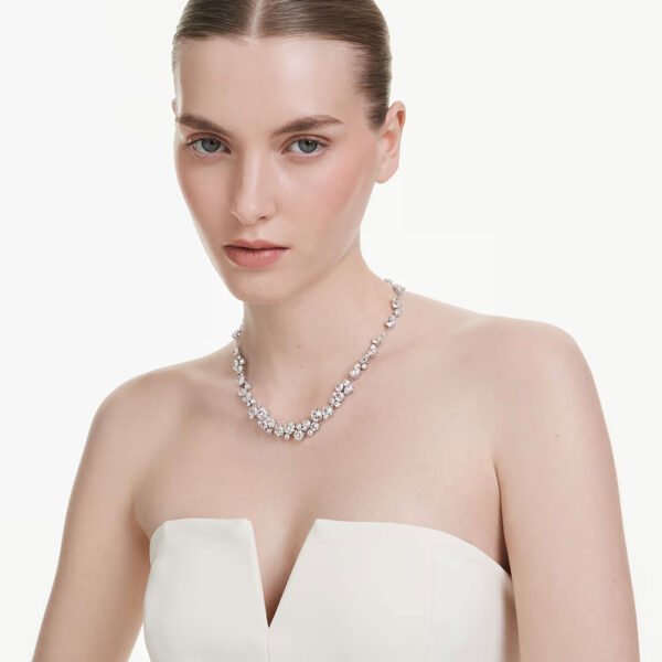Swarovski Constella necklace Round cut, White, Rhodium plated 5722472