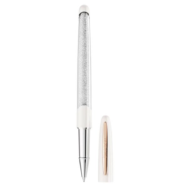 Swarovski Crystalline Nova rollerball pen White, Rose gold-tone plated 5728390