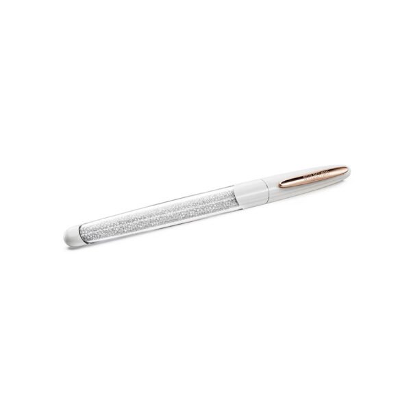 Swarovski Crystalline Nova rollerball pen White, Rose gold-tone plated 5728390