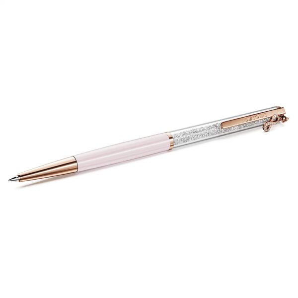 Swarovski Crystalline Silk ballpoint pen Infinity, Pink lacquered, Rose gold-tone plated 5728731