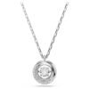 Swarovski Dextera pendant Round cut, White, Rhodium plated 5733400