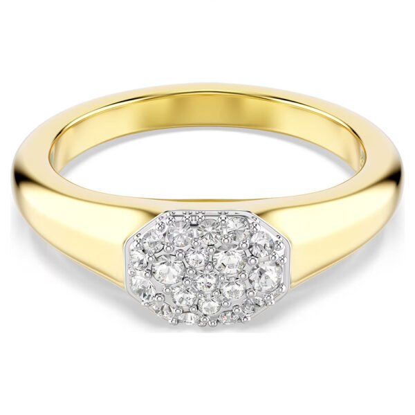 Swarovski Dextera ring Mixed cuts, White, Gold-tone plated