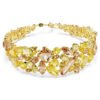 Swarovski Gema choker Mixed cuts, Yellow, Gold-tone plated 5708713