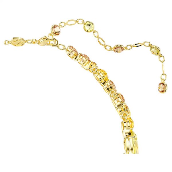 Swarovski Gema choker Mixed cuts, Yellow, Gold-tone plated 5708713