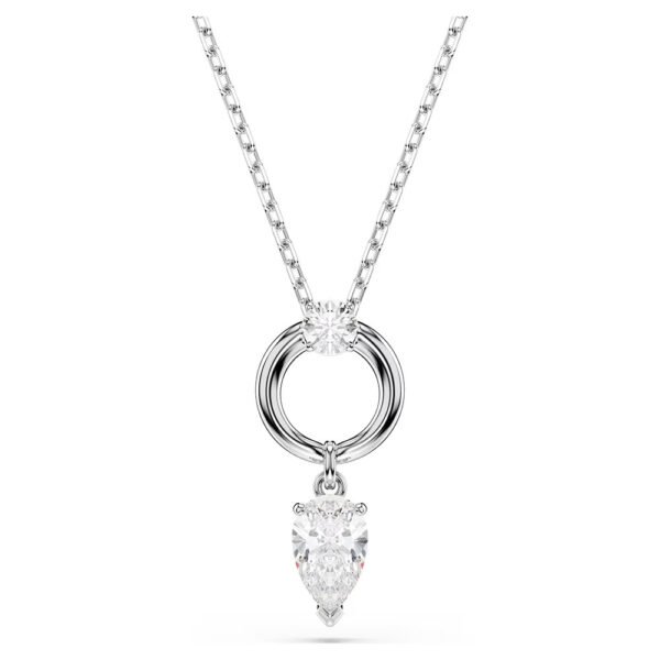Swarovski Mesmera pendant Pear cut, White, Rhodium plated 5723146