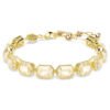 Swarovski Millenia Tennis bracelet Octagon cut, Caramel, Gold-tone plated 5720912