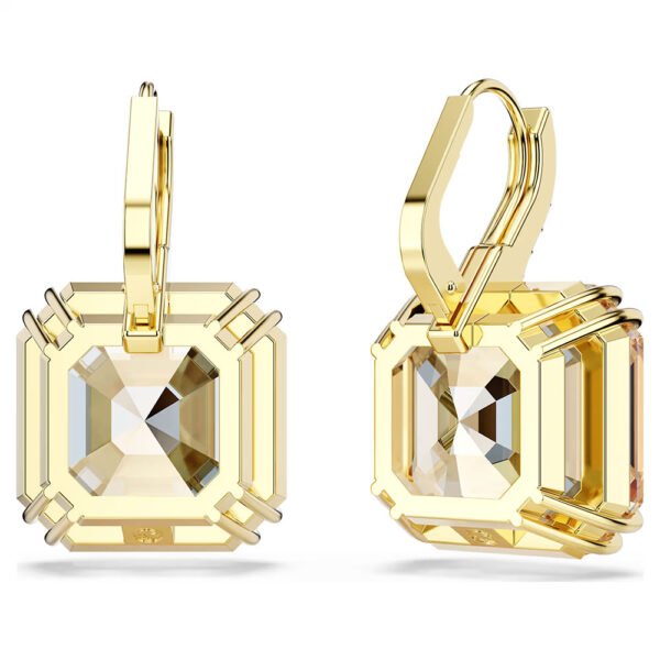 Swarovski Millenia drop earrings Mixed cuts, Caramel, Gold-tone plated 5725744