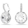 Swarovski Millenia drop earrings Round cut, White, Rhodium plated 5731149