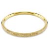 Swarovski Sublima bangle Snow pavé, White, Gold-tone plated