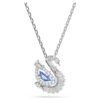Swarovski Swan pendant Mixed cuts, Blue 5723389