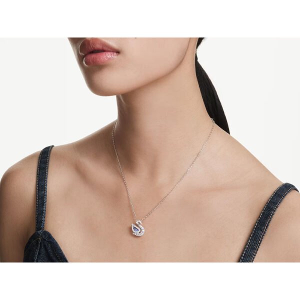 Swarovski Swan pendant Mixed cuts, Blue 5723389