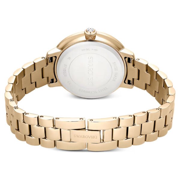 Swarovski Watch Swiss Made, Metal bracelet, Gold tone, Champagne gold-tone finish 5715026