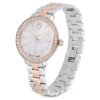 Swarovski Watch Swiss Made, Metal bracelet, Silver tone, Rose gold-tone finish 5715028