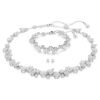 Swarovski Constella set Mixed cuts, White, Rhodium plated 5738285