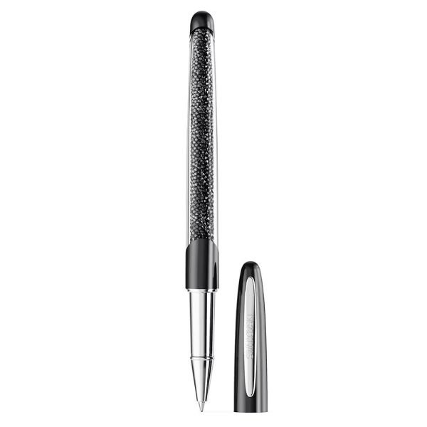 Swarovski Crystalline Nova rollerball pen Black, Chrome plated 5717137