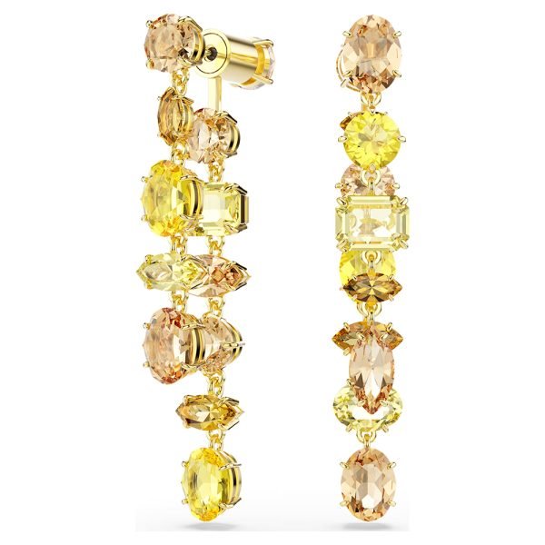 Swarovski Gema drop earrings Asymmetrical design Vcrystals