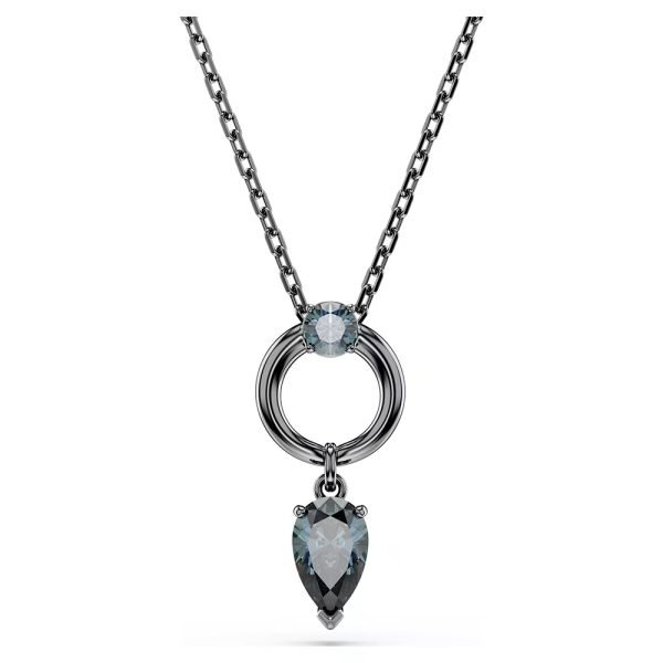 Swarovski Mesmera pendant Mixed cuts, Gray, Ruthenium plated 5732491