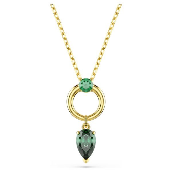 Swarovski Mesmera pendant Mixed cuts, Green, Gold-tone plated 5732484