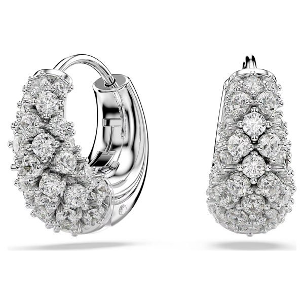 Swarovski Sublima earrings White, Rhodium plated 5732282