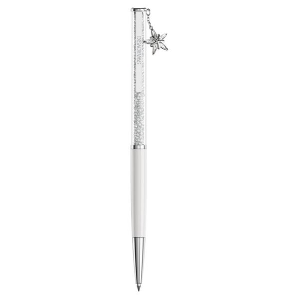 Swarovski Crystalline ballpoint pen White, White lacquered, Chrome plated 5717136