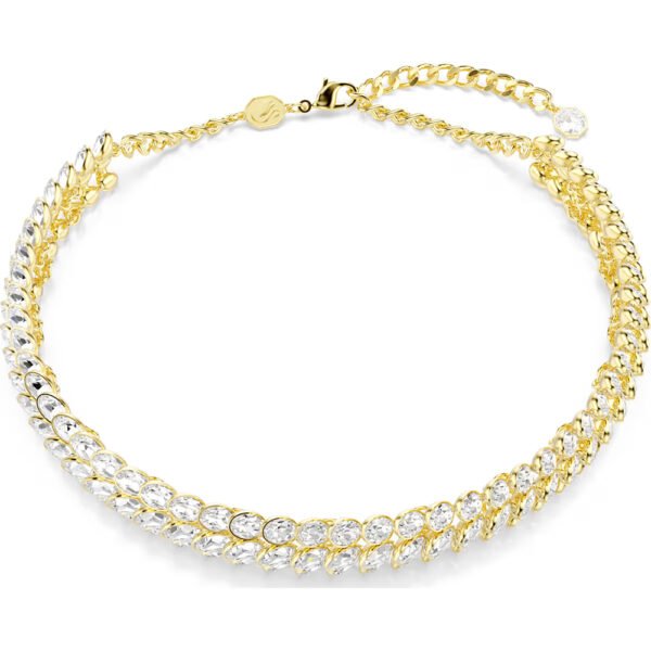 Swarovski Idyllia choker Oval cut, White, Gold-tone plated 5723541