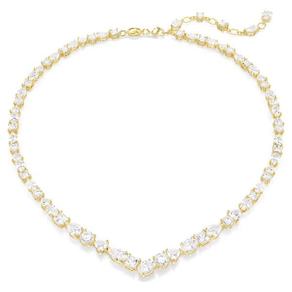 Swarovski Mesmera necklace Mixed cuts, White, Gold-tone plated 5743826