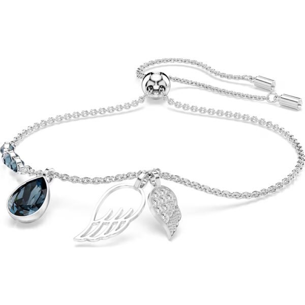 Swarovski Symbolica bracelet, Wings, Blue, Rhodium plated 5734547